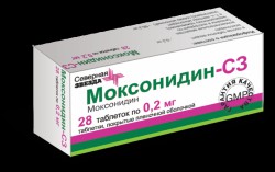Моксонидин-СЗ табл. п/о пленочной 0.2 мг 30 шт.
