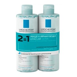 Мицеллярная вода La Roche-Posay Эфаклар ультра для жирной и проблемной кожи 2 шт. 400 мл