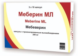 Меберин МЛ капс. с пролонг. высвоб. 200 мг 30 шт.